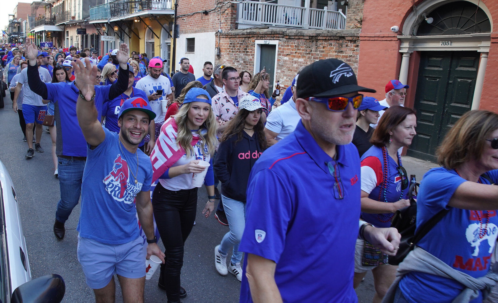 Buffalo Bills packers of NOLA Takeover Parade